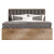 Natural wood bed