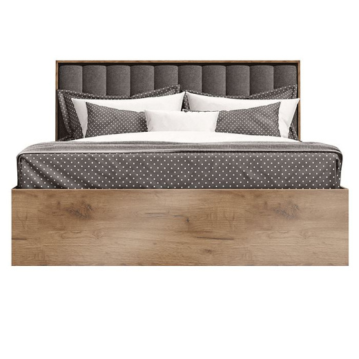 Natural wood bed